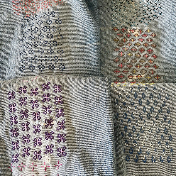 Washable Mending Transfer Patterns Set #8 Craft Brown Visible Mending Templates