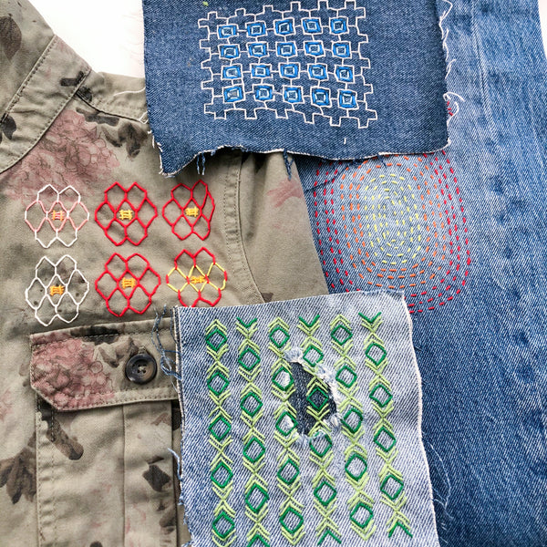 Washable Mending Transfers #5 Lavender Visible Mending Patterns