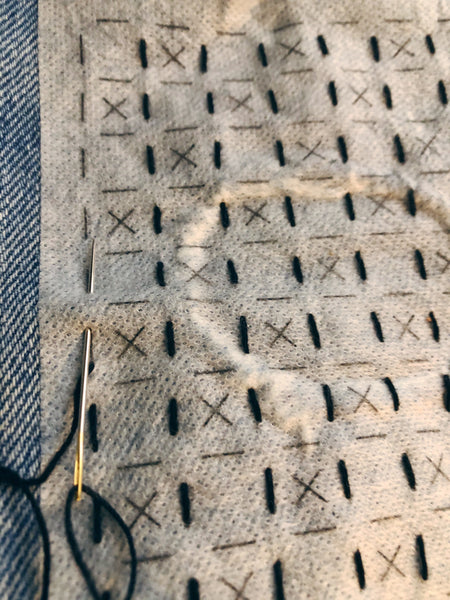 Washable Mending Transfers #4 Green Visible Mending Templates