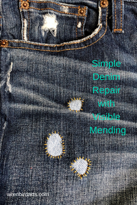 Simple Denim Repair with Visible Mending
