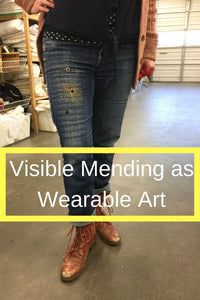 First Mend on a Favorite Pair of Jeans